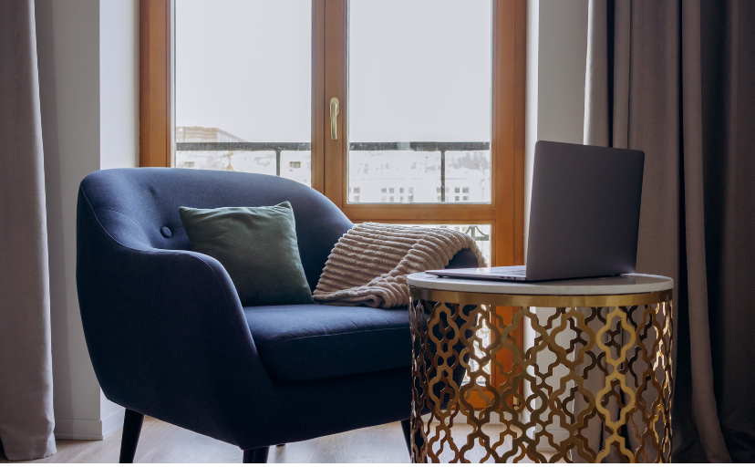 sofa chair completes a living room